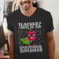 Teacher I Prefer The Term Educational Superhero Men's V-Neck T-Shirt, funny gift Teacher I Prefer The Term Educational Superhero Men's V-Neck T-Shirt, funny gift