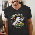 Teacher-Saurus Dinosaur Teacher Design T-Rex Design Men's V-Neck T-Shirt, funny gift Teacher-Saurus Dinosaur Teacher Design T-Rex Design Men's V-Neck T-Shirt, funny gift