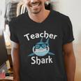 Teacher Shark Teacher For Men Women Men's V-Neck T-Shirt, funny gift Teacher Shark Teacher For Men Women Men's V-Neck T-Shirt, funny gift