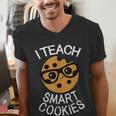 Teacher Shirt I Teach Smart Cookies Shirt Nerd Tee Men's V-Neck T-Shirt, funny gift Teacher Shirt I Teach Smart Cookies Shirt Nerd Tee Men's V-Neck T-Shirt, funny gift