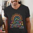 Teacher The Wonder Of Teaching Is Watching Caterpillar Men's V-Neck T-Shirt, funny gift Teacher The Wonder Of Teaching Is Watching Caterpillar Men's V-Neck T-Shirt, funny gift