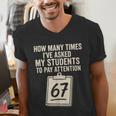 Teachers 67 Meme Men's V-Neck T-Shirt, funny gift Teachers 67 Meme Men's V-Neck T-Shirt, funny gift