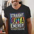 Teacher's Assistant Straight Outta Energy Teaching Tie Dye For Men Women Men's V-Neck T-Shirt, funny gift Teacher's Assistant Straight Outta Energy Teaching Tie Dye For Men Women Men's V-Neck T-Shirt, funny gift