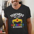 Teachers Are Just Superheroes In Disguise School Women Men Men's V-Neck T-Shirt, funny gift Teachers Are Just Superheroes In Disguise School Women Men Men's V-Neck T-Shirt, funny gift
