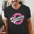 Come On Teachers Let's Go Teach Pink Back To School For Men Women Men's V-Neck T-Shirt, funny gift Come On Teachers Let's Go Teach Pink Back To School For Men Women Men's V-Neck T-Shirt, funny gift
