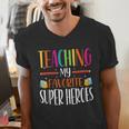 Teaching My Favorite Superheros Men Women SPED Teacher Men's V-Neck T-Shirt, funny gift Teaching My Favorite Superheros Men Women SPED Teacher Men's V-Neck T-Shirt, funny gift