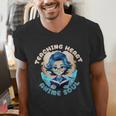 Teaching Heart Anime Soul Teacher Otaku Manga Men's V-Neck T-Shirt, funny gift