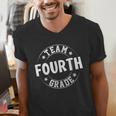 Team Fourth Grade Teacher Student Back To School 4th Grade Men's V-Neck T-Shirt, 4th Grade Teacher Shirts, funny gift Team Fourth Grade Teacher Student Back To School 4th Grade Men's V-Neck T-Shirt, 4th Grade Teacher Shirts, funny gift