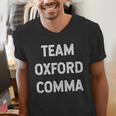 Team Oxford Comma English Majors And Teachers For Men Women Girls Kids Men's V-Neck T-Shirt, English Teacher Shirts, funny gift