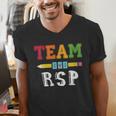 Team RSP RSP Teacher Kindergarten Teacher Men's V-Neck T-Shirt, funny gift Team RSP RSP Teacher Kindergarten Teacher Men's V-Neck T-Shirt, funny gift