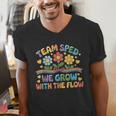 Team SPED We Grow With The Flow Special Ed Teacher Men's V-Neck T-Shirt, funny gift Team SPED We Grow With The Flow Special Ed Teacher Men's V-Neck T-Shirt, funny gift