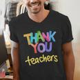 Thank You Teacher Appreciation Graduation Men Women Girls Kids Men's V-Neck T-Shirt, funny gift Thank You Teacher Appreciation Graduation Men Women Girls Kids Men's V-Neck T-Shirt, funny gift