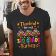 Thankful For My 3rd Grade Turkeys Thanksgiving Teacher Kids Men's V-Neck T-Shirt, funny gift Thankful For My 3rd Grade Turkeys Thanksgiving Teacher Kids Men's V-Neck T-Shirt, funny gift