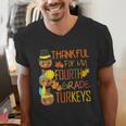 Thankful For My 4th Grade Turkey Thanksgiving Turkey Teacher Men's V-Neck T-Shirt, 4th Grade Teacher Shirts, funny gift Thankful For My 4th Grade Turkey Thanksgiving Turkey Teacher Men's V-Neck T-Shirt, 4th Grade Teacher Shirts, funny gift