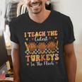 Thanksgiving Teacher I Teach The Cutest Turkeys In The Flock Men's V-Neck T-Shirt, funny gift Thanksgiving Teacher I Teach The Cutest Turkeys In The Flock Men's V-Neck T-Shirt, funny gift