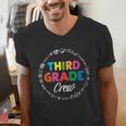 Third Grade Crew First Day Of School 3rd Grade Teacher Men's V-Neck T-Shirt, First Grade Teacher Shirts, funny gift Third Grade Crew First Day Of School 3rd Grade Teacher Men's V-Neck T-Shirt, First Grade Teacher Shirts, funny gift