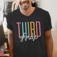 Third Grade Girls Boys Teacher Team 3rd Grade Squad Men's V-Neck T-Shirt, funny gift Third Grade Girls Boys Teacher Team 3rd Grade Squad Men's V-Neck T-Shirt, funny gift