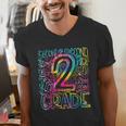 Tie Dye 2nd Grade Typography Team Second Grade Teacher Men's V-Neck T-Shirt, 2nd Grade Teacher Shirts, funny gift Tie Dye 2nd Grade Typography Team Second Grade Teacher Men's V-Neck T-Shirt, 2nd Grade Teacher Shirts, funny gift