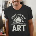 Today’s Good Mood Is Sponsored By Art Teacher Sun Tee Men's V-Neck T-Shirt, funny gift Today’s Good Mood Is Sponsored By Art Teacher Sun Tee Men's V-Neck T-Shirt, funny gift