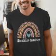 Toddler Teacher Rainbow Leopard Infant Teacher Men Women Men's V-Neck T-Shirt, funny gift Toddler Teacher Rainbow Leopard Infant Teacher Men Women Men's V-Neck T-Shirt, funny gift