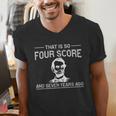History Teacher Joke Four Score & Seven Years Men's V-Neck T-Shirt, History Teacher Shirts, funny gift History Teacher Joke Four Score & Seven Years Men's V-Neck T-Shirt, History Teacher Shirts, funny gift