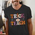 Trick Or Teach Teacher Halloween Costume Men Women Men's V-Neck T-Shirt, funny gift Trick Or Teach Teacher Halloween Costume Men Women Men's V-Neck T-Shirt, funny gift