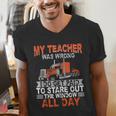 Trucker Truck Driver Vintage My Teacher Was Wrong I Do Get Men's V-Neck T-Shirt, funny gift