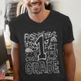 Typography 1st Grade Team Student Teacher Men's V-Neck T-Shirt, funny gift Typography 1st Grade Team Student Teacher Men's V-Neck T-Shirt, funny gift