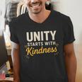 Unity Kindness Shirt Women Teachers Kids Unity Day Orange Men's V-Neck T-Shirt, funny gift