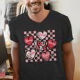 Valentine You Are Loved Worthy Enough Candy Heart Teacher For Men Women Girls Kids Men's V-Neck T-Shirt, funny gift