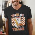 Vintage Teacher Shirt Women Trick Or Teach Halloween Men's V-Neck T-Shirt, funny gift Vintage Teacher Shirt Women Trick Or Teach Halloween Men's V-Neck T-Shirt, funny gift