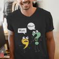Wait What English Teacher Grammar Police Grammarian Men's V-Neck T-Shirt, English Teacher Shirts, funny gift