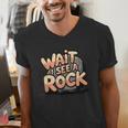 Wait I See A Rock Geology Teacher Men's V-Neck T-Shirt, funny gift Wait I See A Rock Geology Teacher Men's V-Neck T-Shirt, funny gift