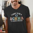 I Want To Be A Schwa It's Never Stressed Reading Teacher Kid Men's V-Neck T-Shirt, funny gift