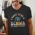 I Want To Be a SCHWA It's Never Stressed Reading Teacher Men's V-Neck T-Shirt, funny gift