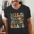 Wild About 2nd Grade Teacher Student First Day Of School Men's V-Neck T-Shirt, First Grade Teacher Shirts, 2nd Grade Teacher Shirts, funny gift Wild About 2nd Grade Teacher Student First Day Of School Men's V-Neck T-Shirt, First Grade Teacher Shirts, 2nd Grade Teacher Shirts, funny gift