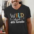 Wild About 4th Grade First Day Of School Teacher Student Men's V-Neck T-Shirt, First Grade Teacher Shirts, 4th Grade Teacher Shirts, funny gift Wild About 4th Grade First Day Of School Teacher Student Men's V-Neck T-Shirt, First Grade Teacher Shirts, 4th Grade Teacher Shirts, funny gift