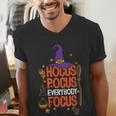 Witchy Halloween Hocus Pocus Everybody Focus Teacher Pumpkin Men's V-Neck T-Shirt, funny gift Witchy Halloween Hocus Pocus Everybody Focus Teacher Pumpkin Men's V-Neck T-Shirt, funny gift