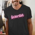 Women Retro Pink Scientist Science Teacher Back To School Men's V-Neck T-Shirt, Science Teacher Shirts, funny gift Women Retro Pink Scientist Science Teacher Back To School Men's V-Neck T-Shirt, Science Teacher Shirts, funny gift