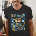 World Down Syndrome Day Awareness T21 Teacher Women Men Kids Men's V-Neck T-Shirt, funny gift