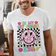 In My 1st Grade Era Smile Face Back To School Teacher Kid Men's V-Neck T-Shirt, funny gift