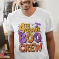 4th Grade Boo Crew Ghost Halloween Teacher Costume Men's V-Neck T-Shirt, 4th Grade Teacher Shirts, funny gift 4th Grade Boo Crew Ghost Halloween Teacher Costume Men's V-Neck T-Shirt, 4th Grade Teacher Shirts, funny gift