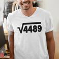 67 Meme Square Root 4489 Six Seven Slang Math Teacher Men's V-Neck T-Shirt, funny gift