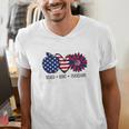 American Flag Teach Love Freedom Preschool Teacher 4th July Men's V-Neck T-Shirt, funny gift American Flag Teach Love Freedom Preschool Teacher 4th July Men's V-Neck T-Shirt, funny gift