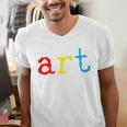 Art Teacher Artists Men's V-Neck T-Shirt, funny gift Art Teacher Artists Men's V-Neck T-Shirt, funny gift