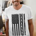 ASL Flag Sign Language Deaf ASL Teacher For Men Women Men's V-Neck T-Shirt, funny gift ASL Flag Sign Language Deaf ASL Teacher For Men Women Men's V-Neck T-Shirt, funny gift