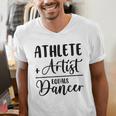 Athlete Plus Artist Equals Dancer Ballerina Teacher Student For Men Women Kids Men's V-Neck T-Shirt, funny gift Athlete Plus Artist Equals Dancer Ballerina Teacher Student For Men Women Kids Men's V-Neck T-Shirt, funny gift