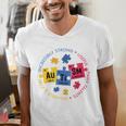 Autism Awareness Shirt Periodic Puzzle Science Teacher Men Women Kids Men's V-Neck T-Shirt, Science Teacher Shirts, funny gift