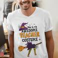 This Is My Awesome Teacher Costume Halloween Witch Men's V-Neck T-Shirt, funny gift