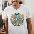 Back To School Groovy Teacher 1st First Grade Crew Squad Men's V-Neck T-Shirt, Groovy Teacher Shirts, First Grade Teacher Shirts, funny gift Back To School Groovy Teacher 1st First Grade Crew Squad Men's V-Neck T-Shirt, Groovy Teacher Shirts, First Grade Teacher Shirts, funny gift